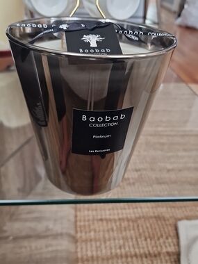 Baobab Candle.  SCENTED CANDLE LES EXCLUSIVES PLATINUM Max 16. New in a Box.